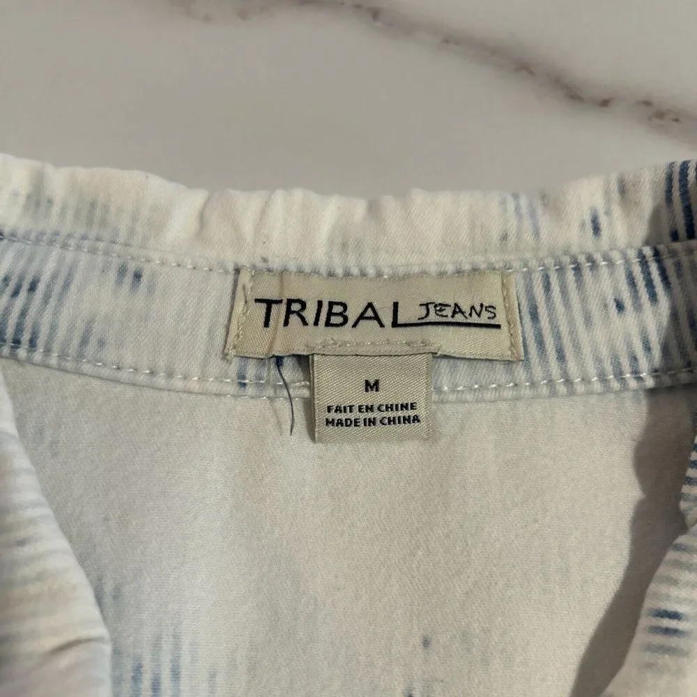 Tribal Jeans, Tie Dye Jean Jacket Med‎